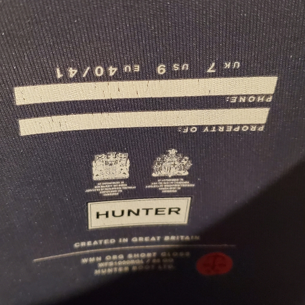 HUNTER Original Grey Short Gloss Boots - Picture 6 of 12
